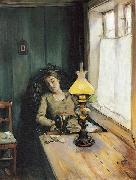 Christian Krohg Trett (Morgenstemning) oil